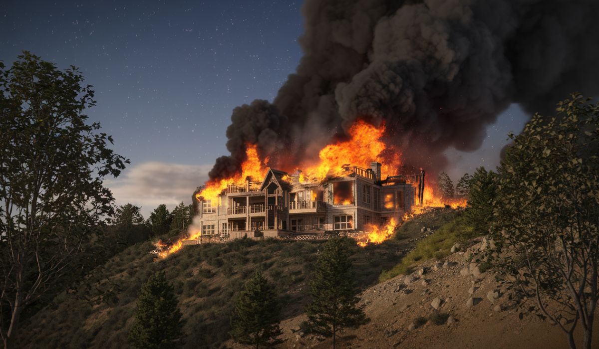 Hollywood Hills Fire